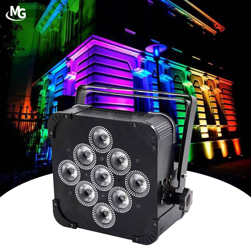 RGBAW UV 6in1 LED Par Battery Wifi Wireless 9x18 W Uplight for Wedding Stage Christmas Party