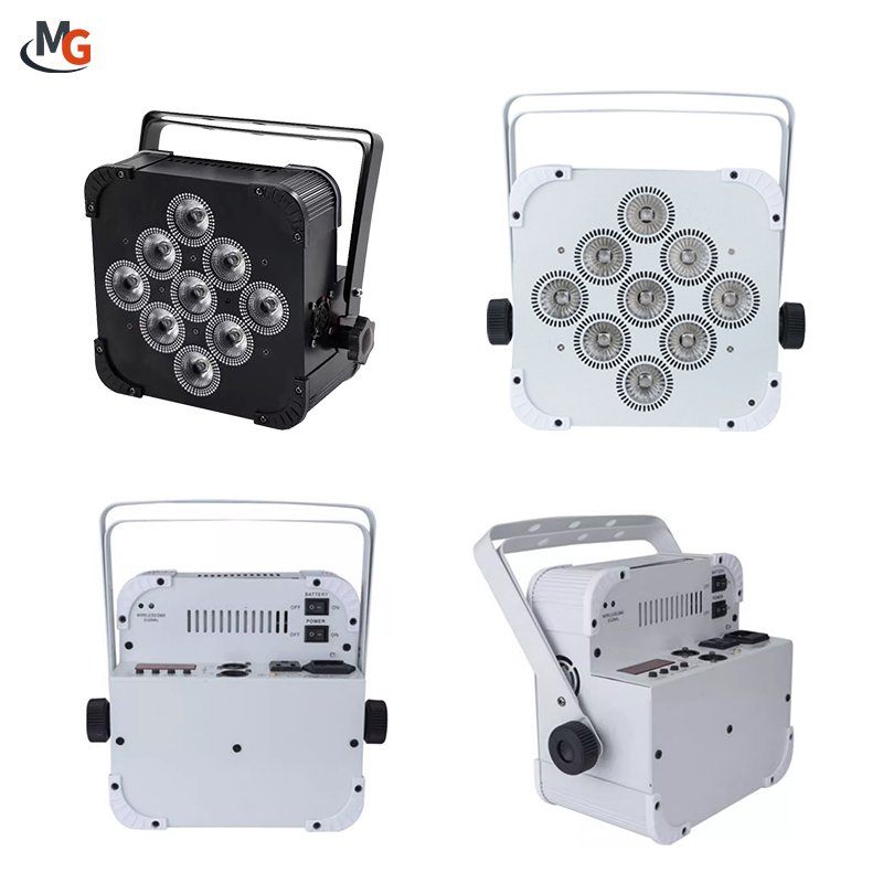 RGBAW UV 6in1 LED Par Battery Wifi Wireless 9x18 W Uplight for Wedding Stage Christmas Party