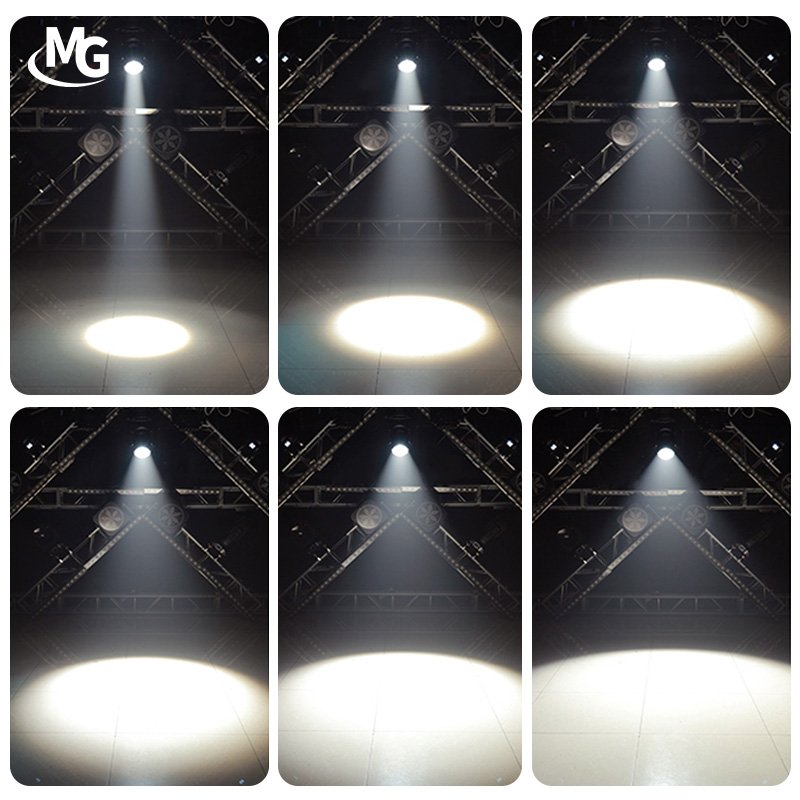 200W White LED COB Zoom Fresnel Profile LED COB Par Light Spot Stage Light