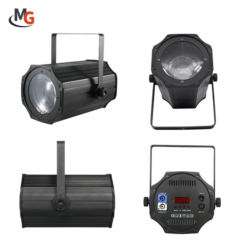 200W White LED COB Zoom Fresnel Profile LED COB Par Light Spot Stage Light