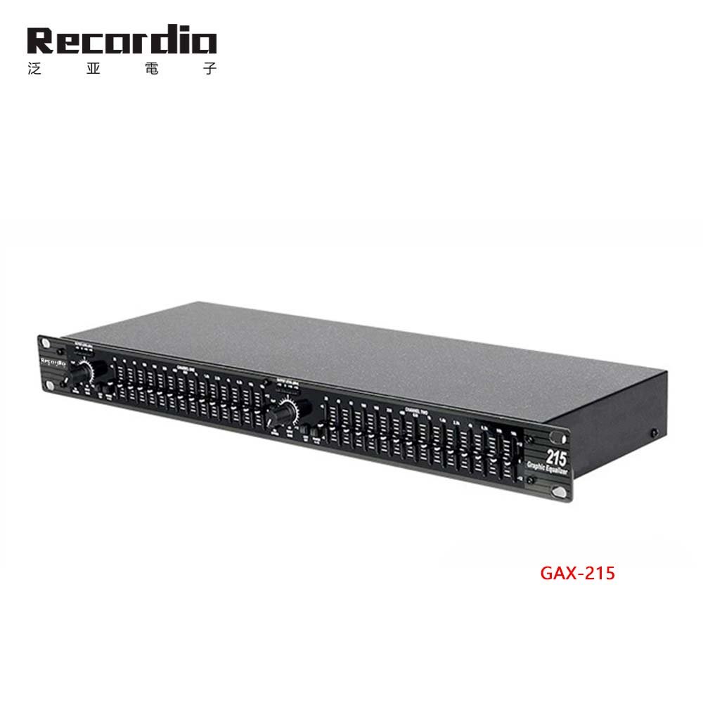 GAX-215 Professional audio equalizer Dual 15 Band Graphic Equalizer Power equalizer dj equipment professional sound equipment