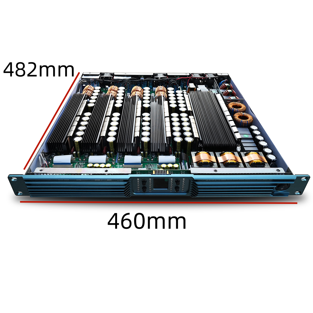 Stereo Peak Sound Professional Digital Mixer Amplifier Class D Four Channel 4*3500Watts Power Receiver Amplifier Audio