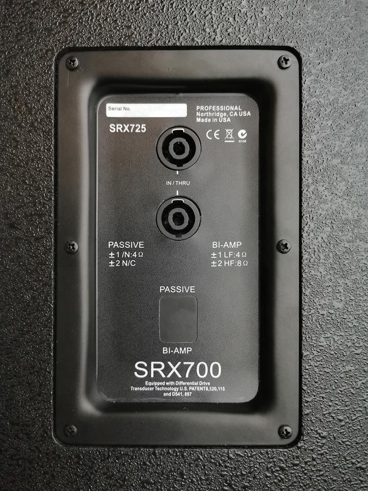 SRX725 1000w dj sound system loudspeakers professional audio dual 15 inch full range speaker for live stage outdoor events