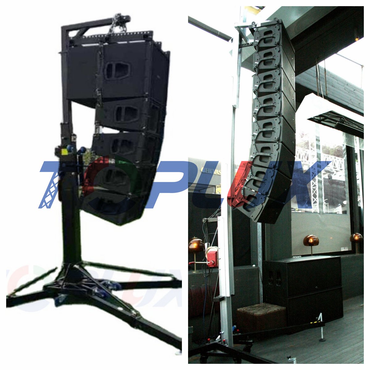 Audio Sound Speaker Lifter Tower for Sport Performance