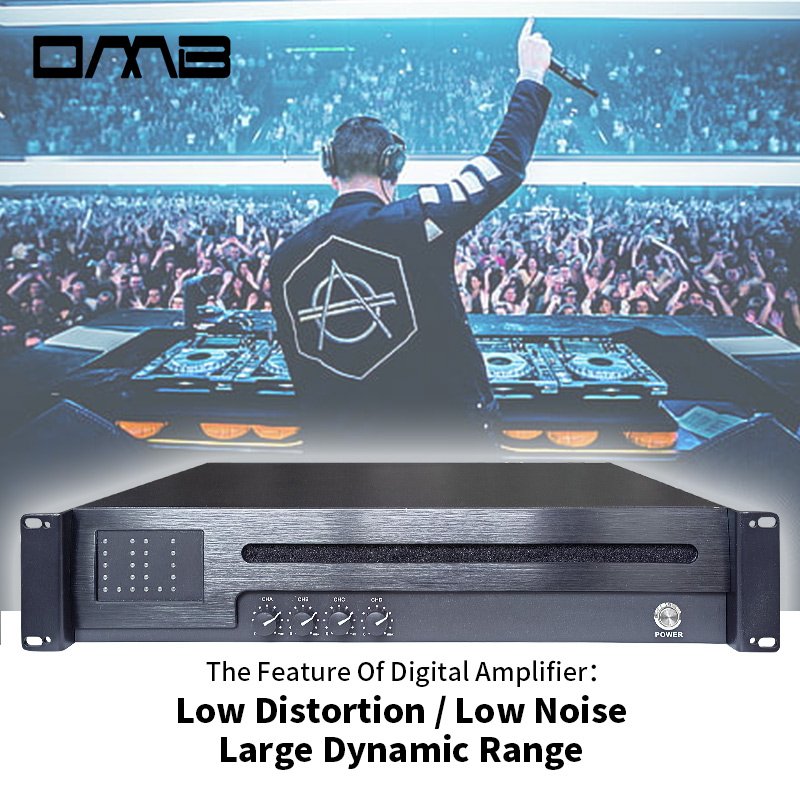 Professional Class D 6000W 4-Channel Amplifier: PFC, Green Audio Power, Variable-Frequency Power Supply