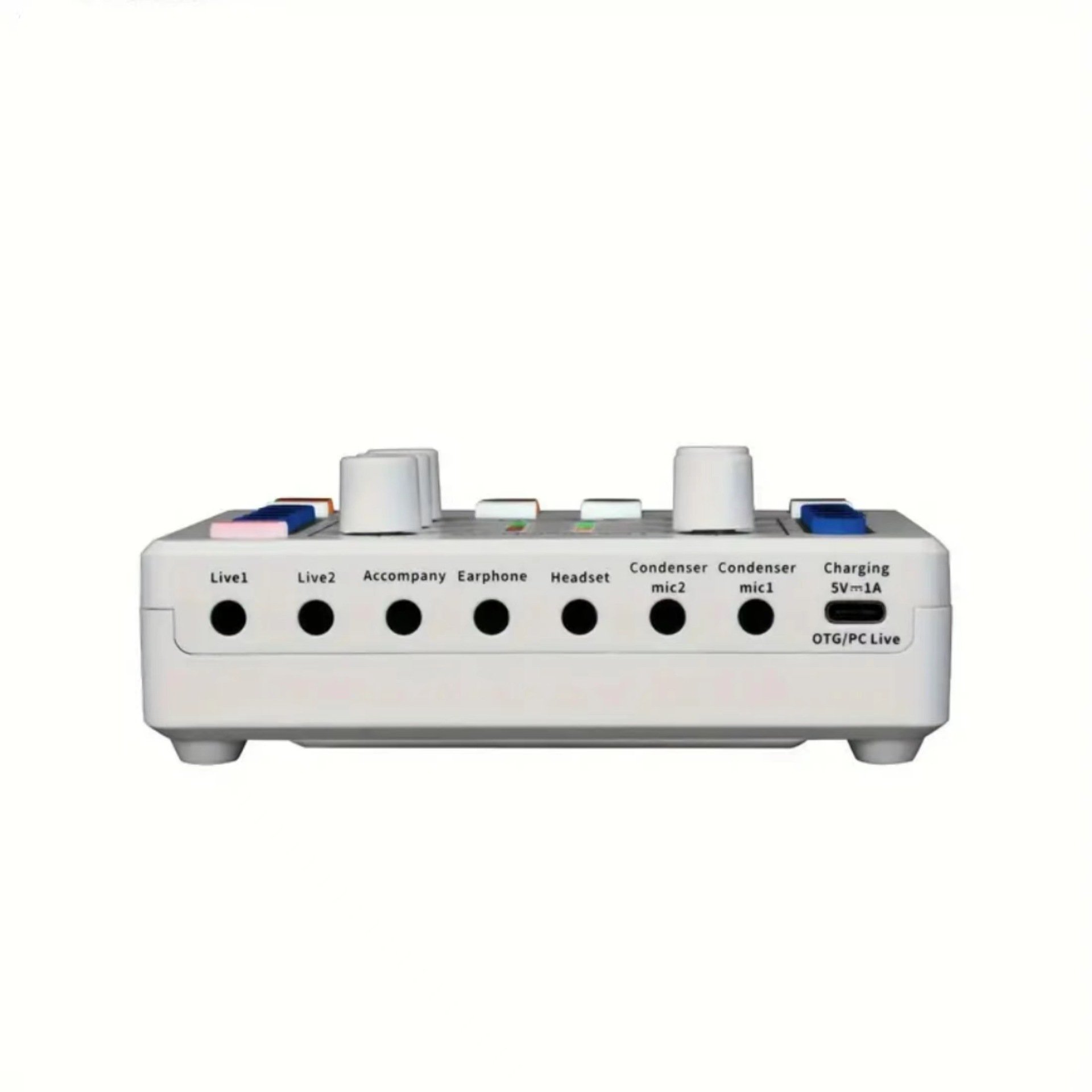 ISonger M8 Professional Audio Interface Sound Card Updated Music Studio Recording Podcast Equipment Noise Cancelling Feature
