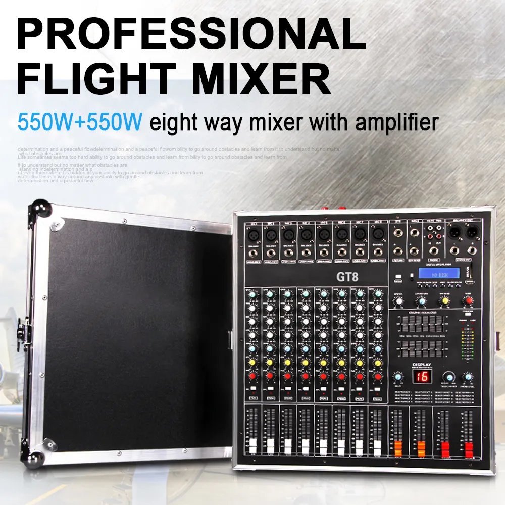 KP600 Professional 12-inch Speaker Audio System Sound Equipment/8 channels audio mixer /Speaker For Family party conference