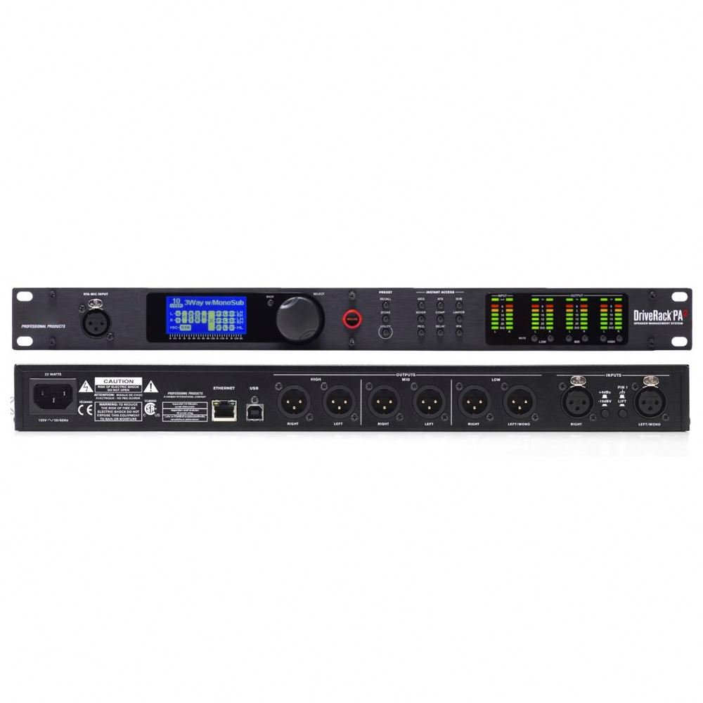 Professional DriveRack PA2 Complete Loudspeaker Management System 8 Channel DSP Digital Audio Processor Stage Sound Equipment