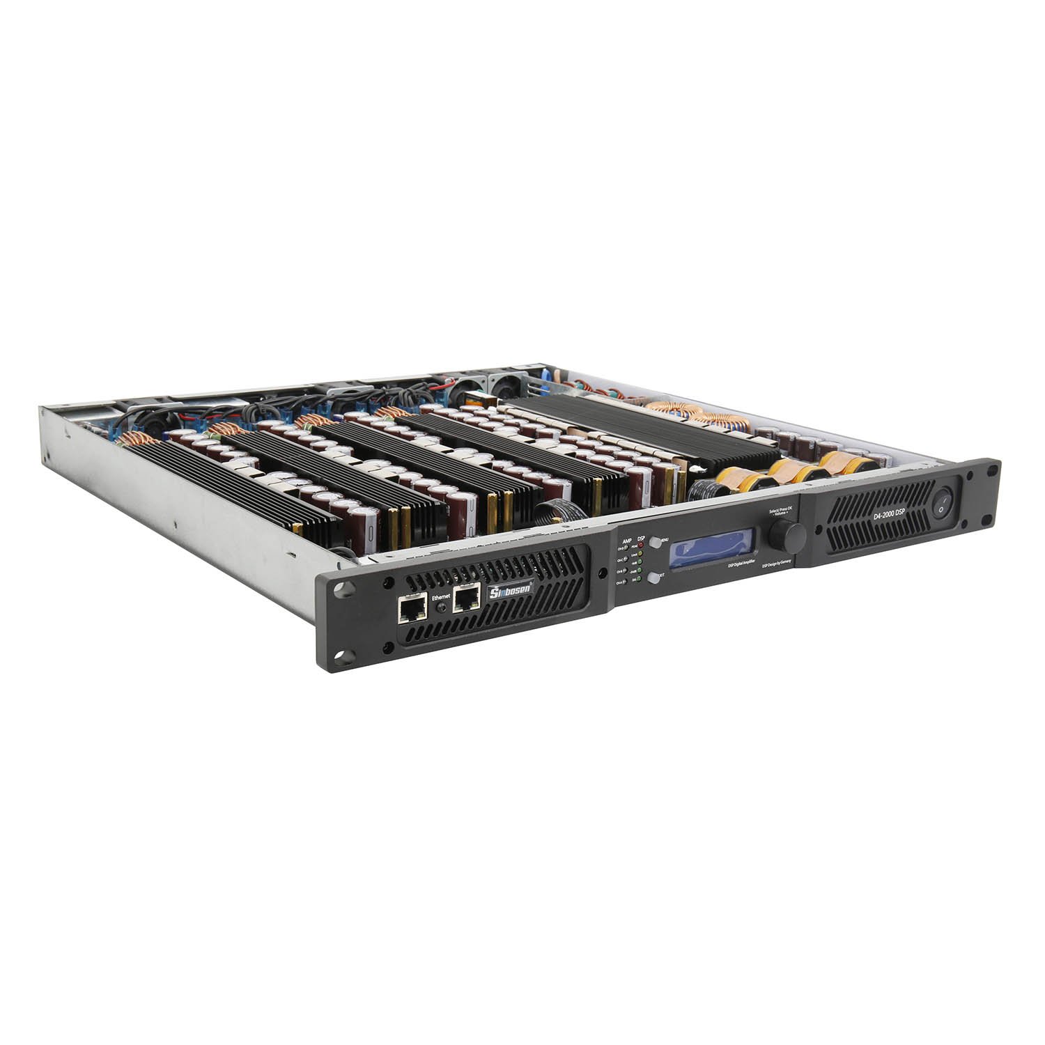D4-2000 dsp FIR digital professional dsp 2000w 4 channel power amplifier audio