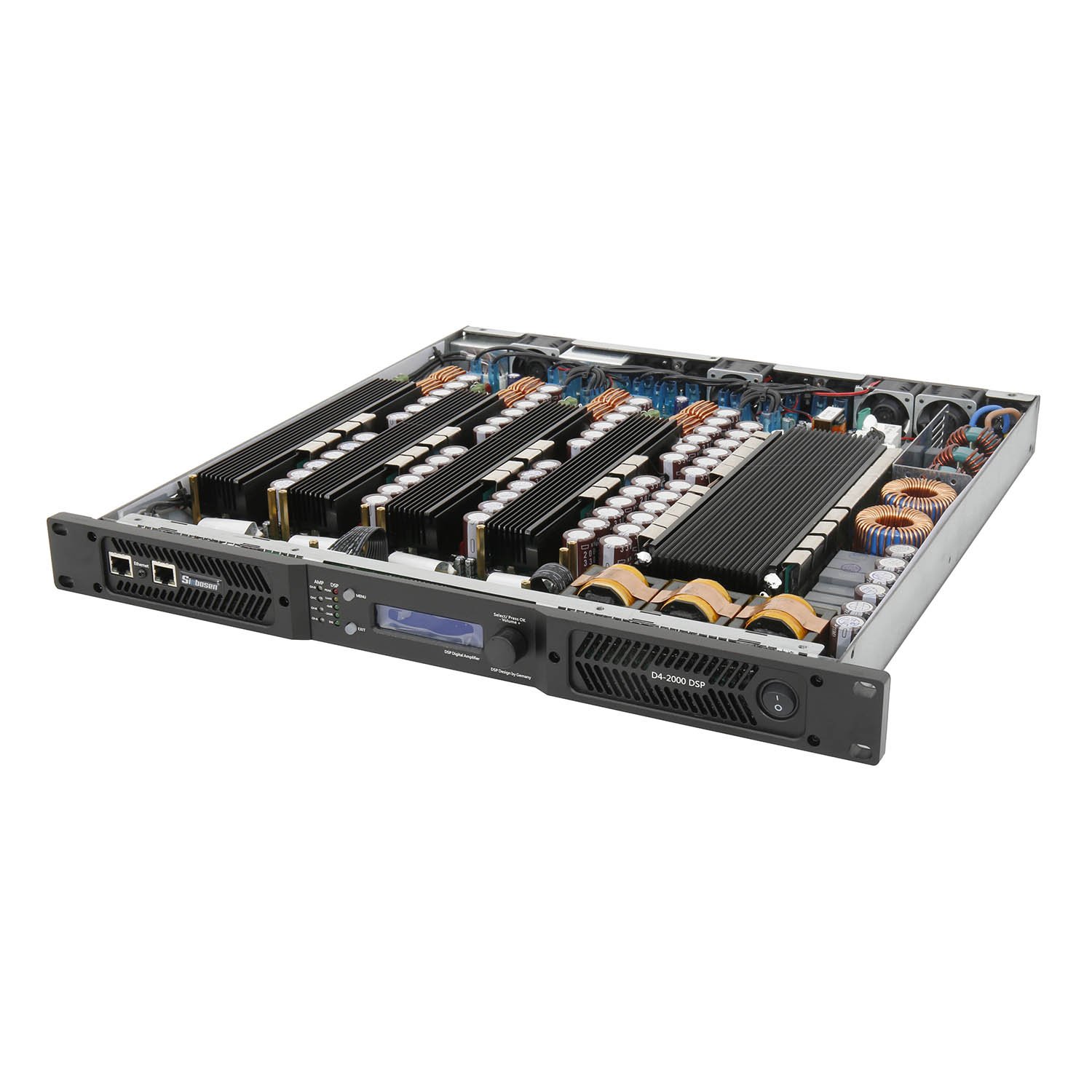 D4-2000 dsp FIR digital professional dsp 2000w 4 channel power amplifier audio