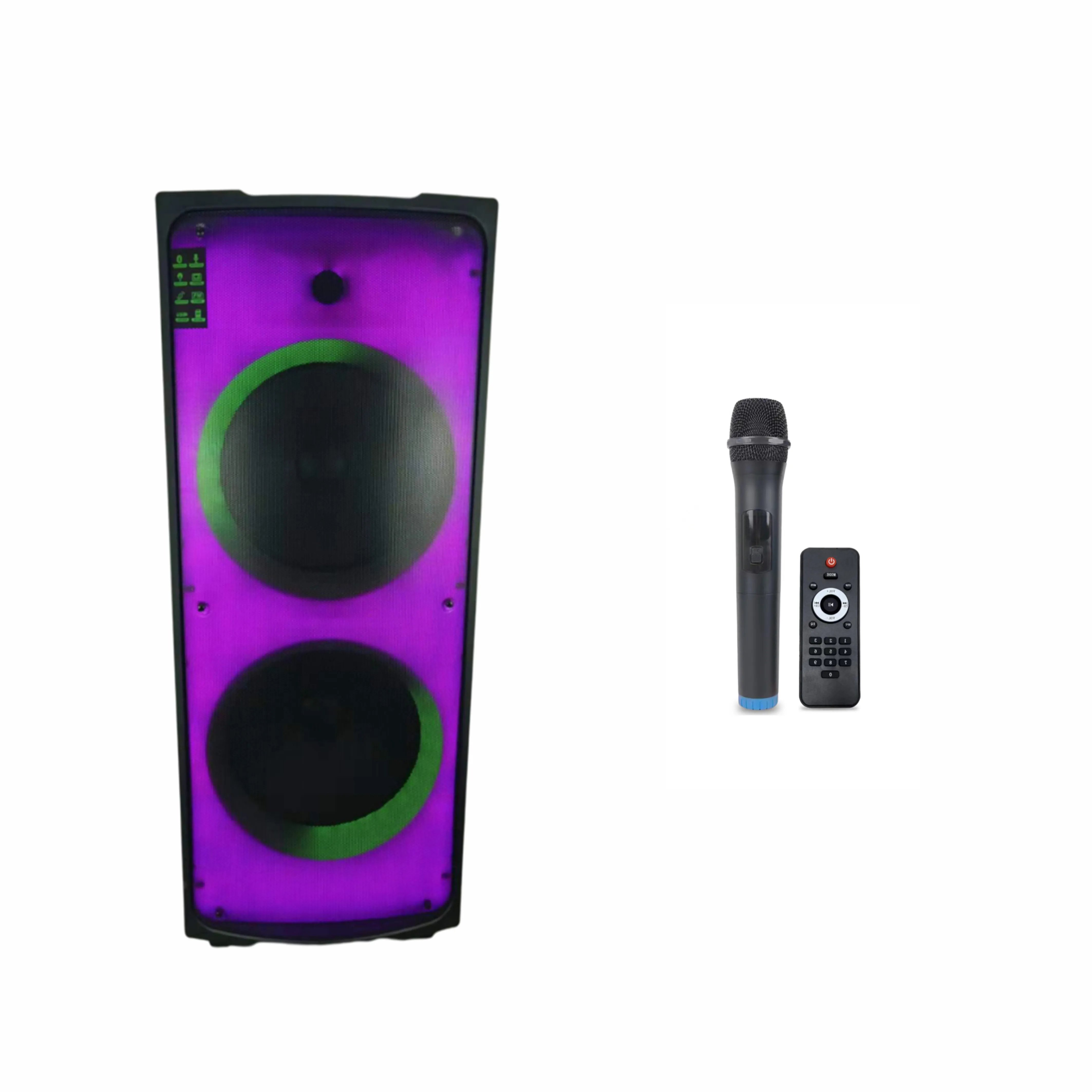 Hot Selling Speakers Portable Sound Box Trolley Speaker With Double 12 Inch