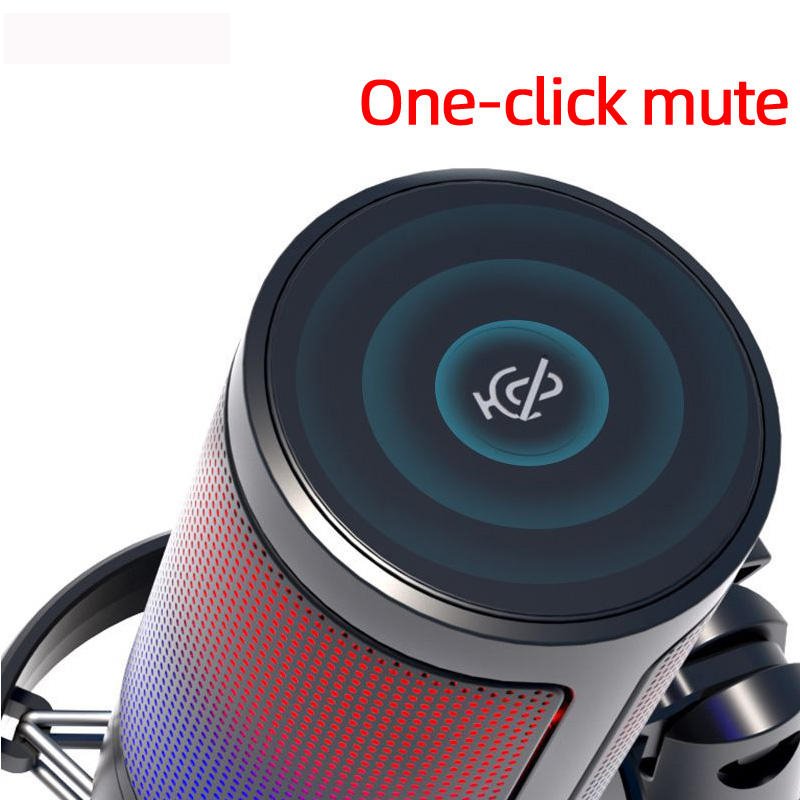 New OEM Factory Streaming AmpliGame Mic Live Streaming Podcast Condenser Professional USB RGB Gaming Microphone for Laptop PC PS