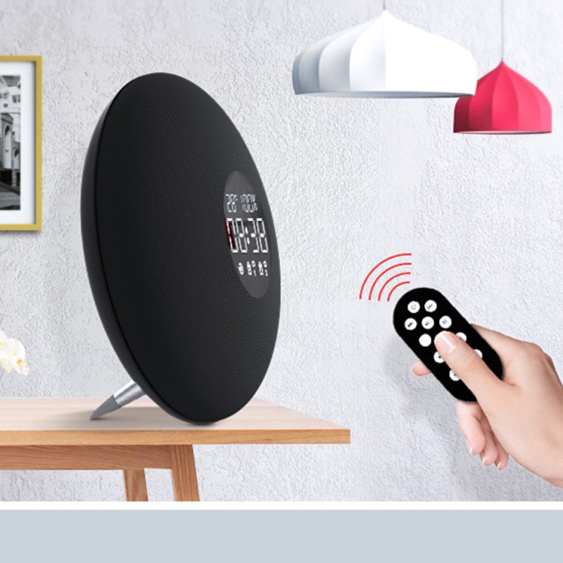 s6 Miorr alarm clock BT audio speaker FM radio sound equipment tf aux mini with fabric holder