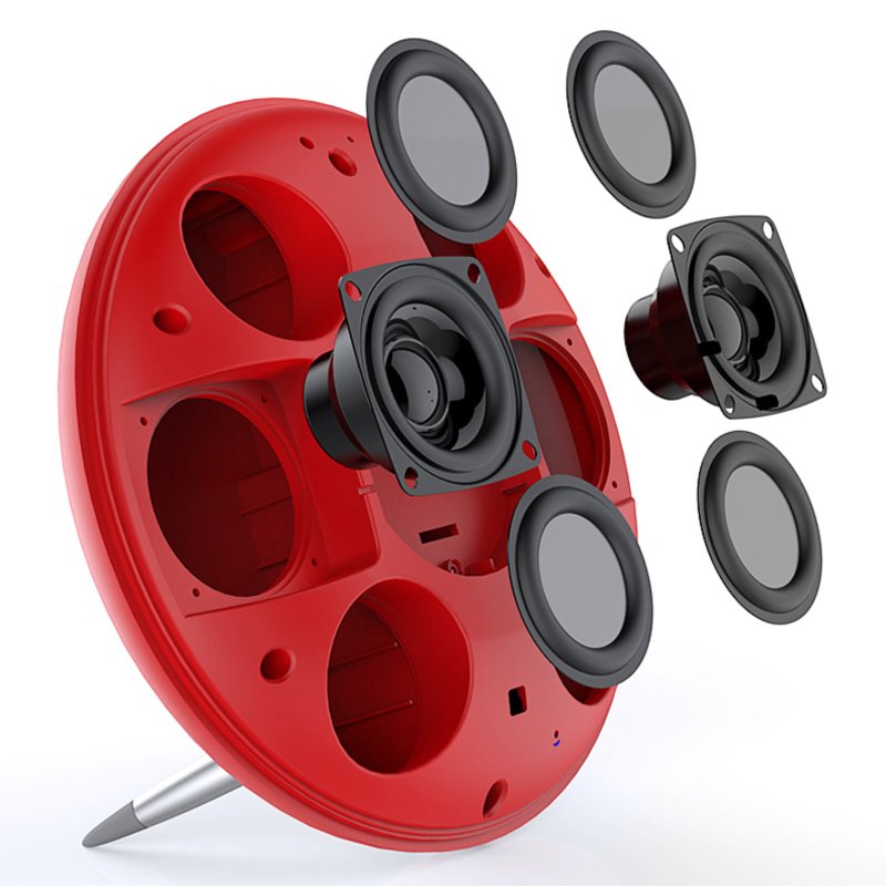 s6 Miorr alarm clock BT audio speaker FM radio sound equipment tf aux mini with fabric holder