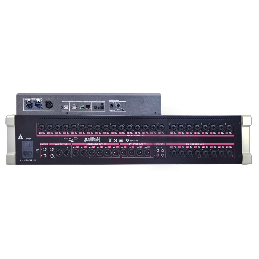 Professional Audio 32 Channels Digital Mixer DM32 Sound Equipment With Touch Screen Support Multi-OS Recording Console System