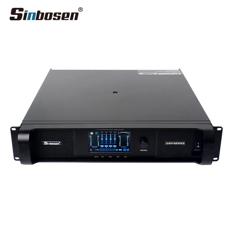 Stage Sound Dj Pro Audio Bass DSP22000Q 4-Channel DSP Amplifier With Advanced Dsp Algorithms