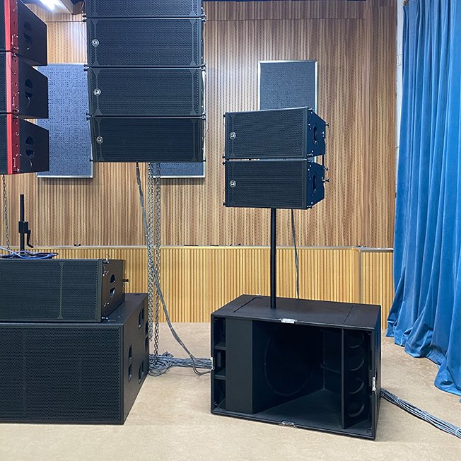 Best passive 18 inch subwoofer and 10 inch line array professuonal audio portable party speaker 1 set