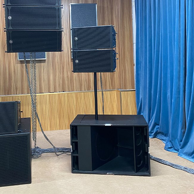 Best passive 18 inch subwoofer and 10 inch line array professuonal audio portable party speaker 1 set