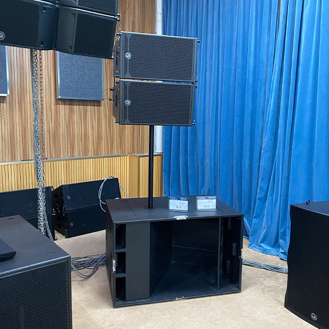 Best passive 18 inch subwoofer and 10 inch line array professuonal audio portable party speaker 1 set