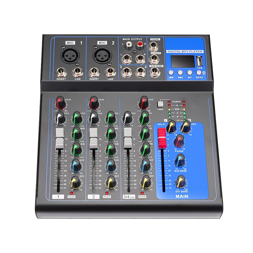 Special Deals Desktop Music Controller 4 Channel Mixer Audio