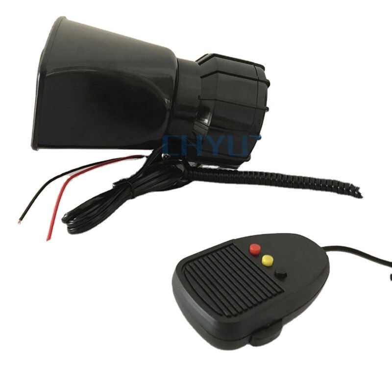 Wired remote control audio speaker three-tone alarm horn car tweeter sounds speakers sirens sound system warning horn