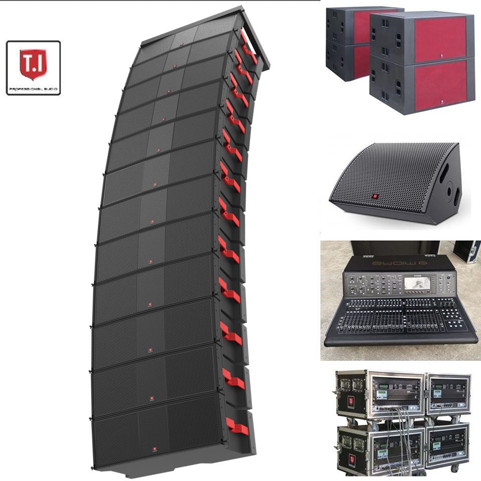 T.I Pro Audio MAX212 dual 12 inch three way line array system outdoor concert sound system Sound Equipment/Amplifiers/Speaker