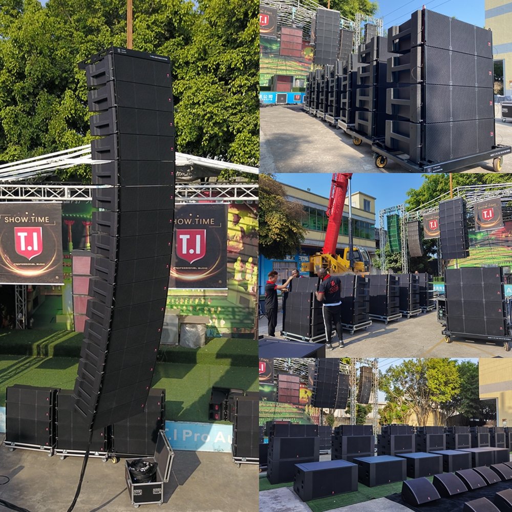 T.I Pro Audio MAX212 dual 12 inch three way line array system outdoor concert sound system Sound Equipment/Amplifiers/Speaker