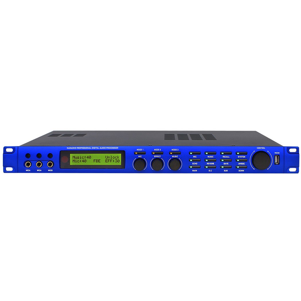 Berase 2 in 4 output digital signal processor sound system stage audio effect audio equipment karaoke digital processor