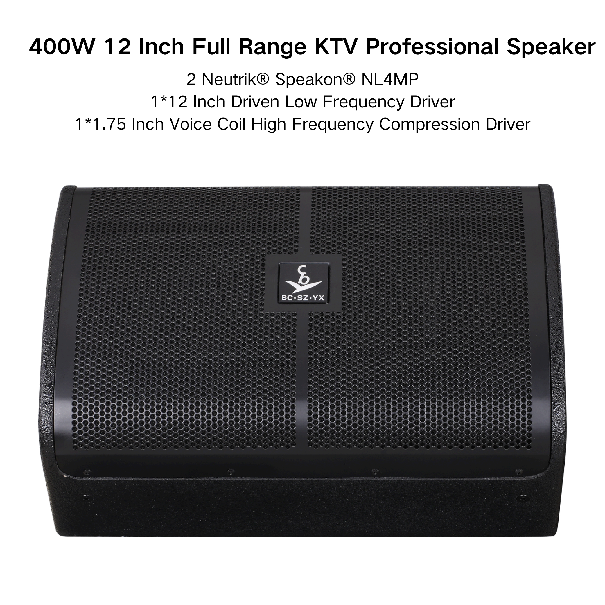 Professional Audio 450W 12-Inch Professional Speaker (2-Way Bass Reflex) Multi-Purpose Professional Speakers