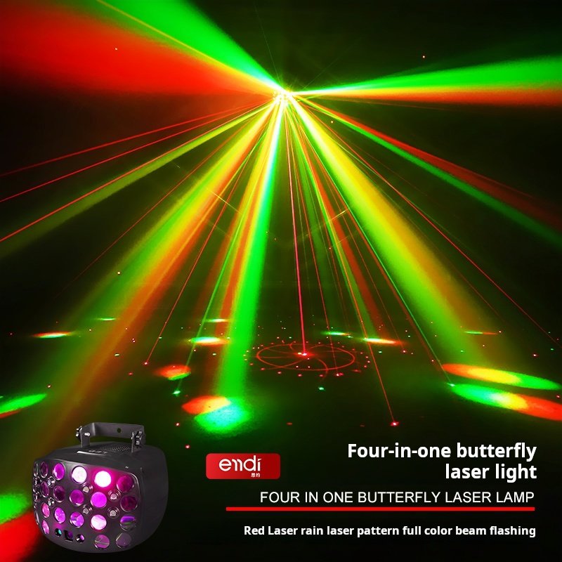 Voice-activated colorful rotating lights Family party club bar atmosphere lights multi-in-one disco flash stage lights