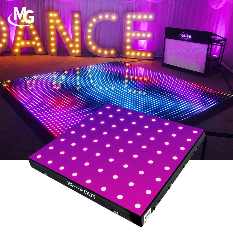 Magnetic Wireless Portable Dance Floor 3D Infinite Party Stage Floor Light Wedding dancing Lumineuse Led Dance Floor