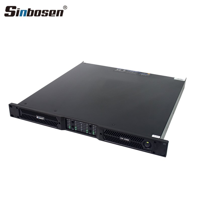 D4-3000 4 channel 3000w Gallium Nitride Class D Power Amplifier professional audio sound