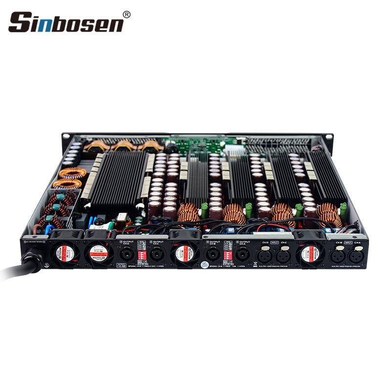D4-3000 4 channel 3000w Gallium Nitride Class D Power Amplifier professional audio sound