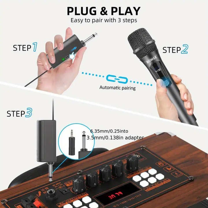 Professional Audio Equipment Best Sound Karaoke Microphone Charging Handheld Cordless Wireless Microphone