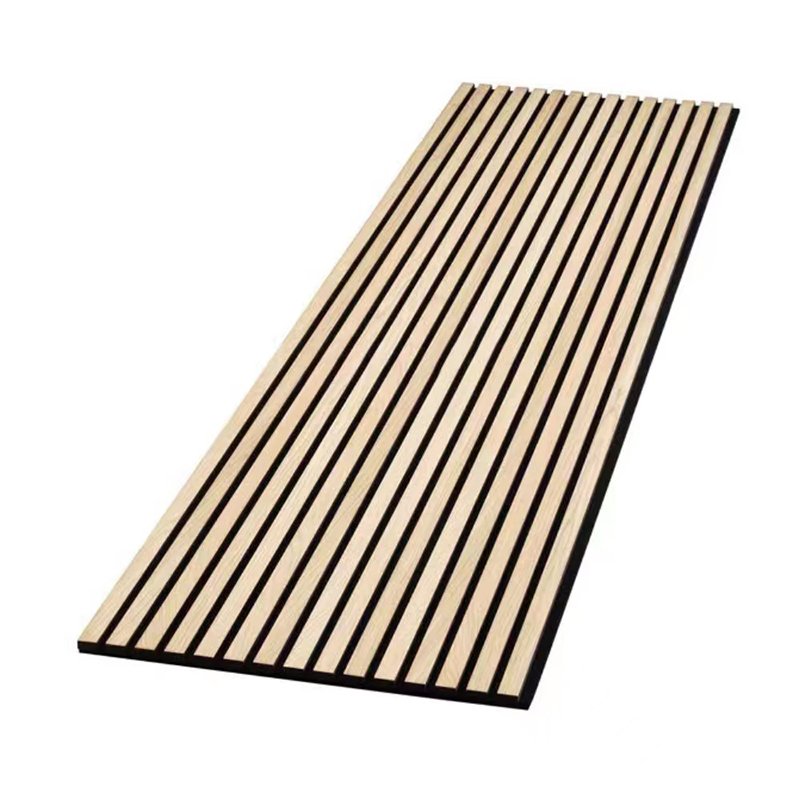 Soundproof MDF Polyester Fiber 3D Wooden Acoustic Slats wall Panel wall board music halls Studios Akupanel Audio Soundproof