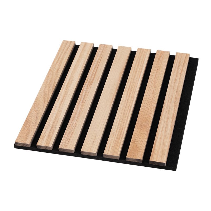 Soundproof MDF Polyester Fiber 3D Wooden Acoustic Slats wall Panel wall board music halls Studios Akupanel Audio Soundproof