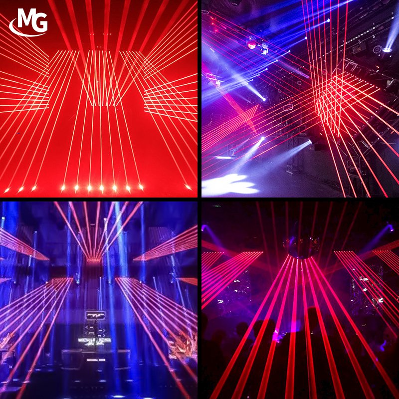 8 Eyes DJ Laser Light Red Lazer Bar Stage Moving Head Laser Lights for DJ Night Club Bar