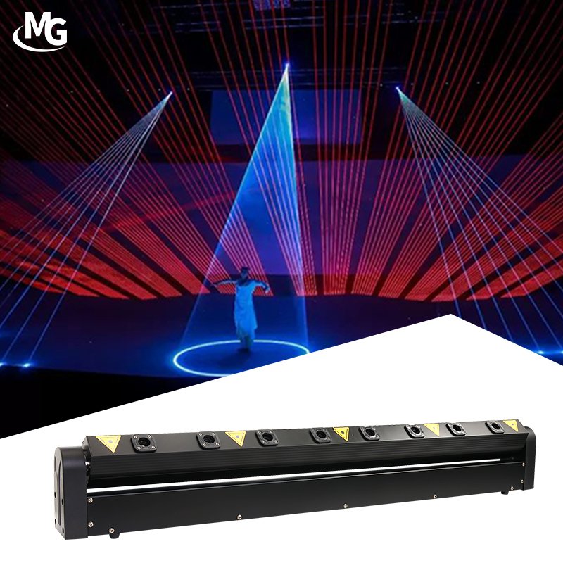 8 Eyes DJ Laser Light Red Lazer Bar Stage Moving Head Laser Lights for DJ Night Club Bar