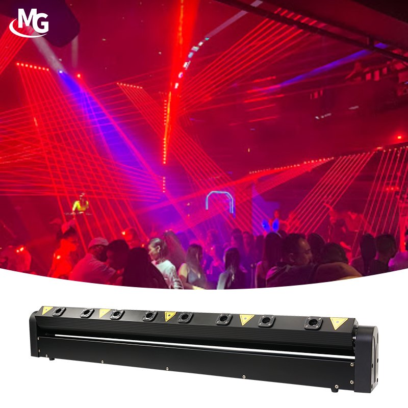 8 Eyes DJ Laser Light Red Lazer Bar Stage Moving Head Laser Lights for DJ Night Club Bar