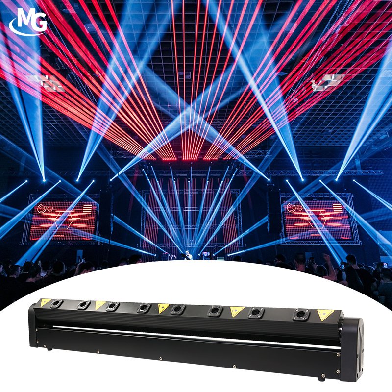 8 Eyes DJ Laser Light Red Lazer Bar Stage Moving Head Laser Lights for DJ Night Club Bar