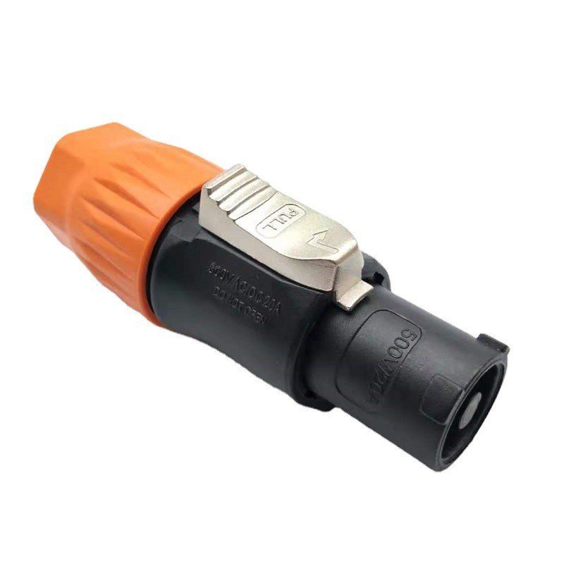 20A waterproof WAC3FCA 3 Pin Plastic Power Cable AC Powercon Connector for LED Display/ Stage light/ Audio equipment