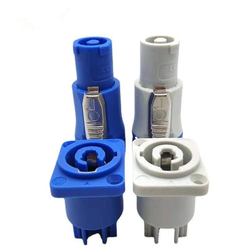 20A waterproof WAC3FCA 3 Pin Plastic Power Cable AC Powercon Connector for LED Display/ Stage light/ Audio equipment