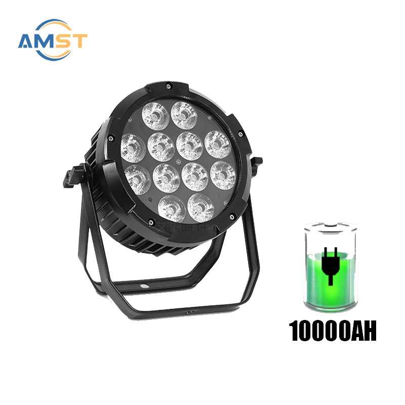 Battery Led Par Light 12x18W RGBWAU Waterproof Led Wash Lights Remote Stage Lighting Equipment Disco Wedding City Color Party