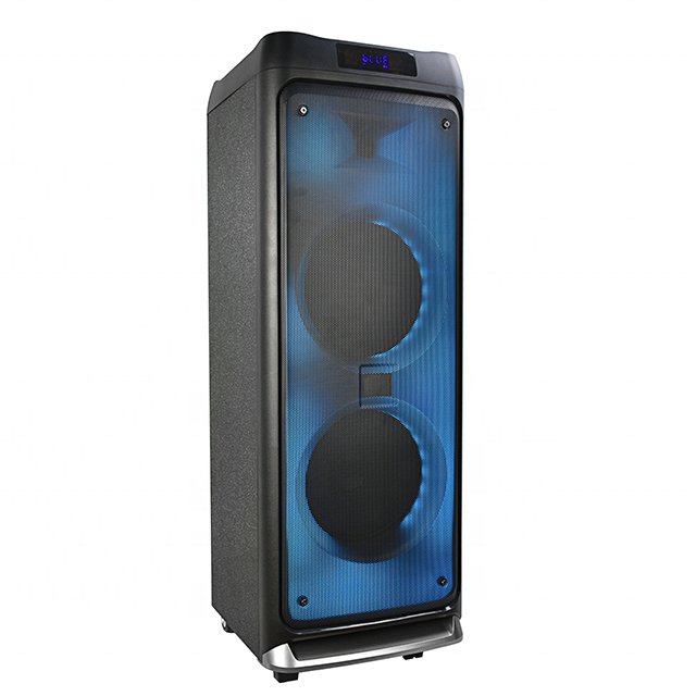Trending Products sound equipment/amplifiers/speaker Private Double 8 Inch Portable Party Box With Flame Lighting