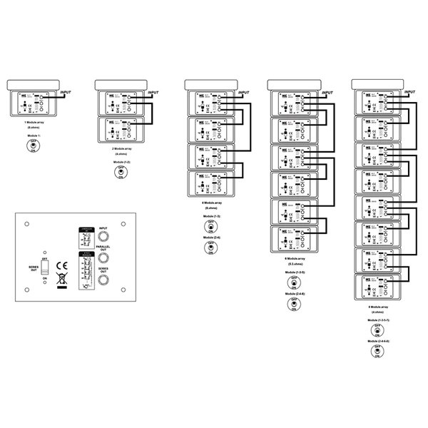 2-way full range dual 4'' line array speaker system outdoor show line array professional sound equipment