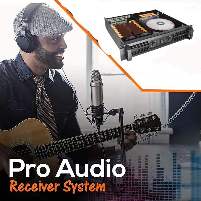 Professional High End Sound Equipment 1800W Two Channel Stage Amplifiers Speaker Power Amplifiers Audio DJ Amplifier for Sound