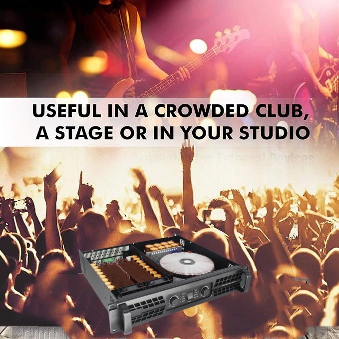 Professional High End Sound Equipment 1800W Two Channel Stage Amplifiers Speaker Power Amplifiers Audio DJ Amplifier for Sound