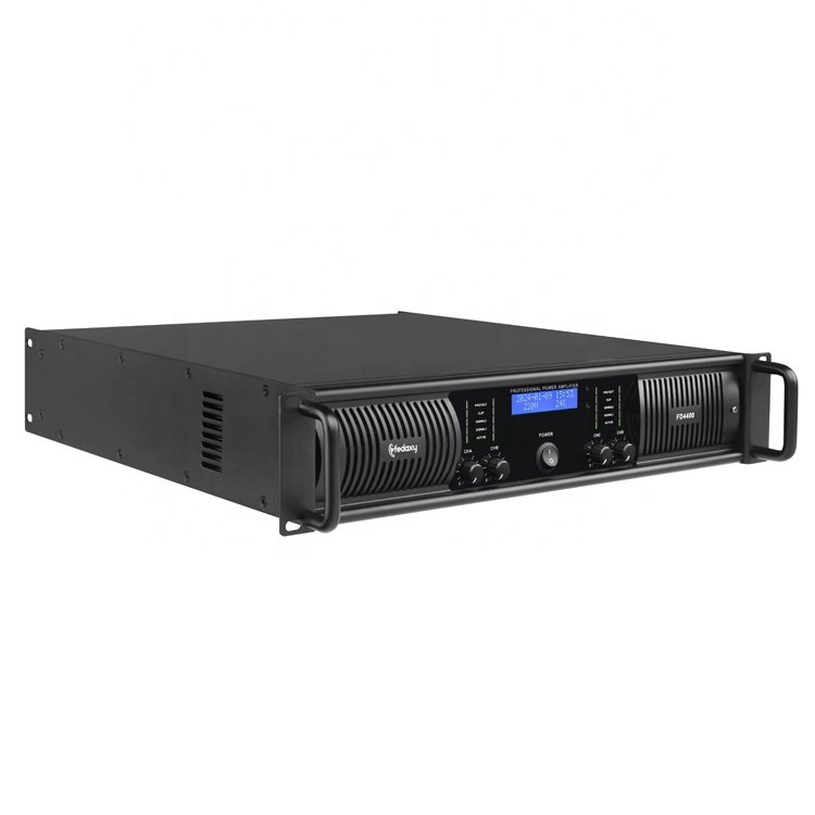 amp sound equipment 4channel 400watts 2u 2ohm class h speaker loudbox amplifiers