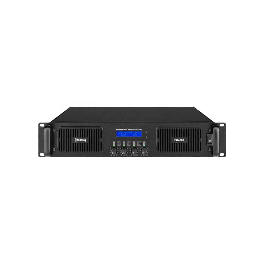 amp sound equipment 4channel 400watts 2u 2ohm class h speaker loudbox amplifiers