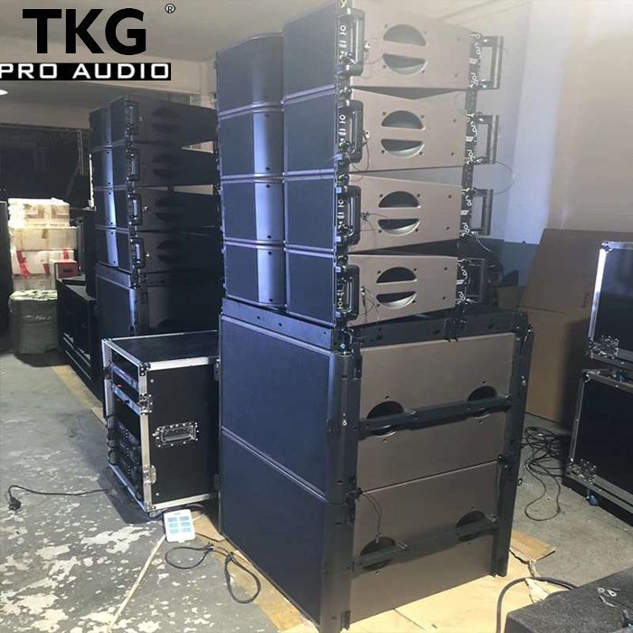 TKG MF 400W HF 80W dual 8 inch LA208 neodymium magnet sound equipment speaker professional line array speaker system
